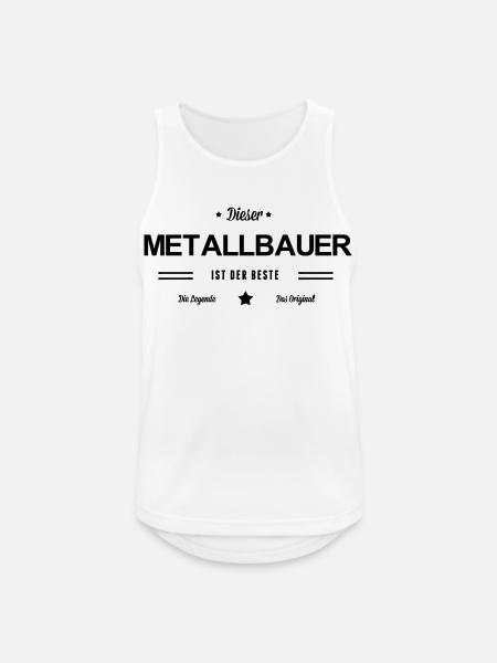 Bester Metallbauer - Männer Tank Top atmungsaktiv - Weiß