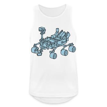 Curiosity, le Mars Rover 2 - Débardeur respirant Homme - blanc - Devant - Nick (188cm)