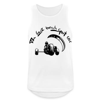 Kitebuggy best beach sport ever - Men's Breathable Tank Top - white - Front - Nick (188cm)