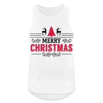 Merry Christmas Christmas present Santa xmas - Men's Breathable Tank Top - white - Front - Nick (188cm)