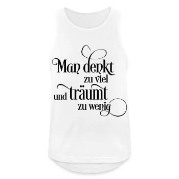 Traum - Männer Tank Top atmungsaktiv - Weiß - Vorne - Nick (188cm)