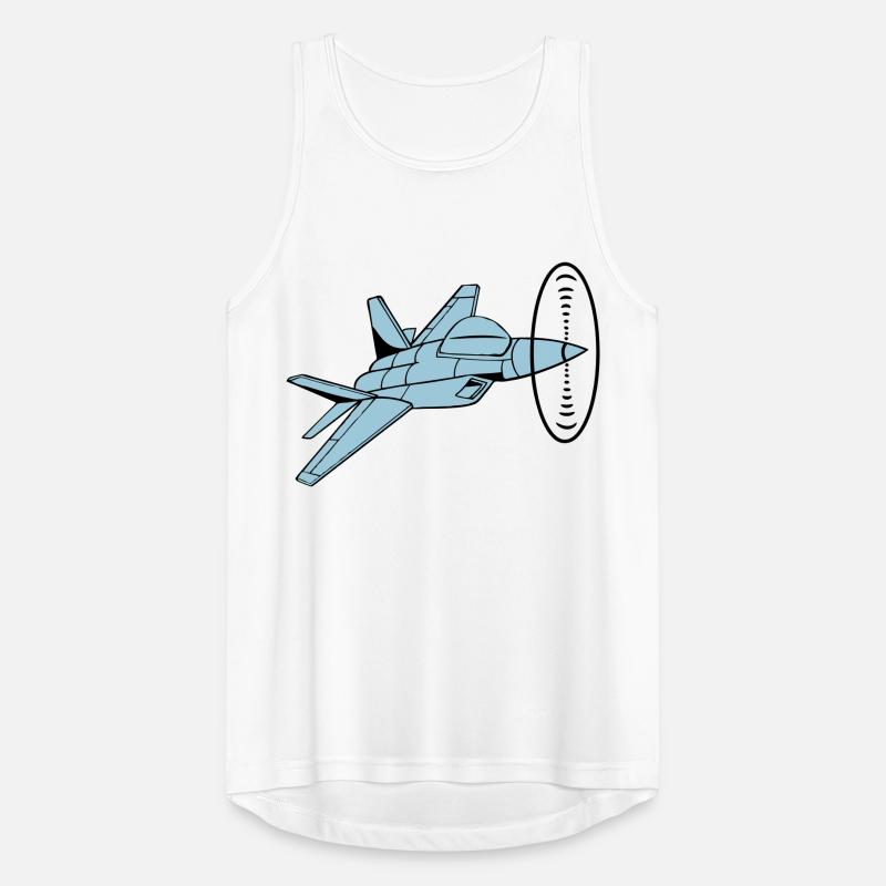 Flugzeug Düsenflugzeug Jet Propeller witzig Männer Tank Top atmungsaktiv