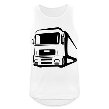 Symbole de camion camion - Débardeur respirant Homme - blanc - Devant - Nick (188cm)
