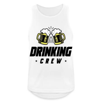 Drinking Crew Bier - Männer Tank Top atmungsaktiv - Weiß - Vorne - Nick (188cm)