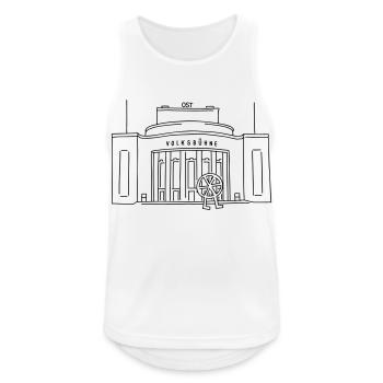 Volksbühne Berlin - Men's Breathable Tank Top - white - Front - Nick (188cm)
