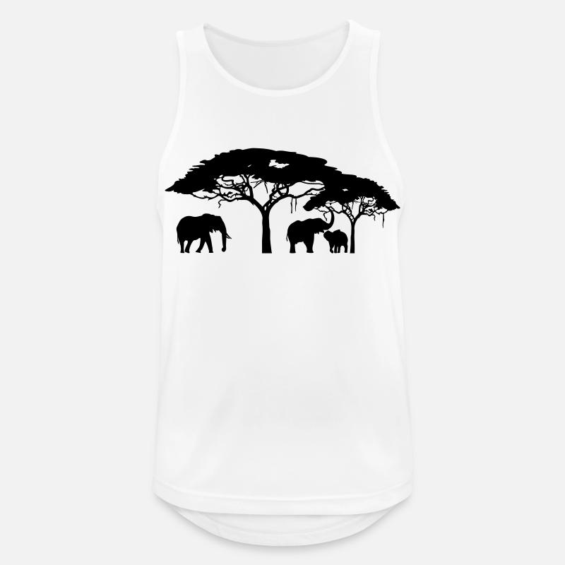 Steppe - Men's Breathable Tank Top - white