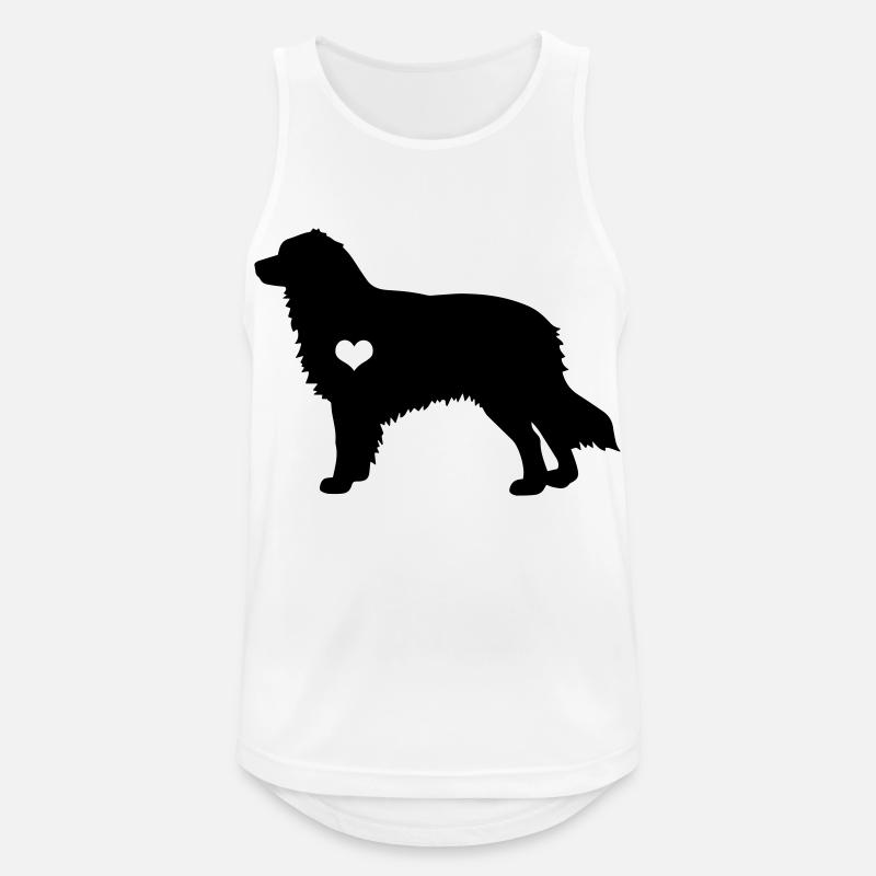 Australian Shepherd Aussie Hund Geschenk - Männer Tank Top atmungsaktiv - Weiß