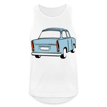 Sky blue Trabi  - Men's Breathable Tank Top - white - Front - Nick (188cm)