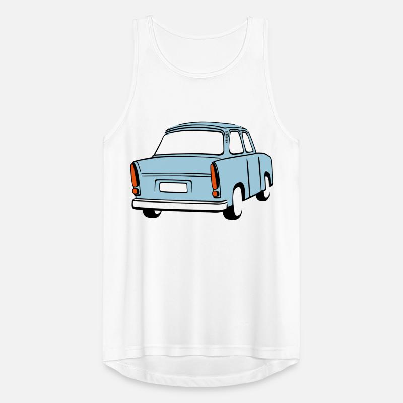 Himmelblauer Trabi  Männer Tank Top atmungsaktiv