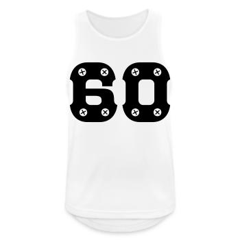 60th birthday - Men's Breathable Tank Top - white - Front - Nick (188cm)