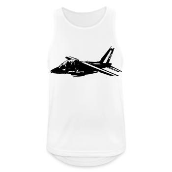 Avion patrouille de france - Débardeur respirant Homme - blanc - Devant - Nick (188cm)