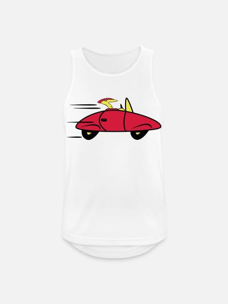 Bil sportsvogne hurtige biler - Herre tanktop åndbar - hvid