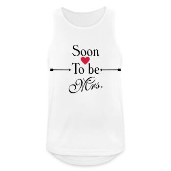 Soon to be Mrs. - Men's Breathable Tank Top - white - Front - Nick (188cm)