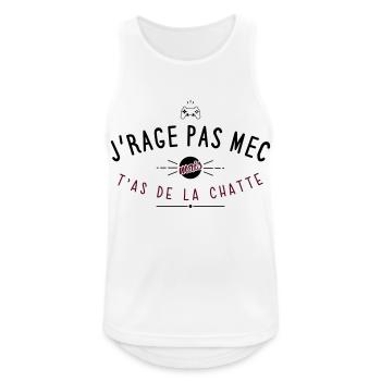 Mauvais joueur - Débardeur respirant Homme - blanc - Devant - Nick (188cm)