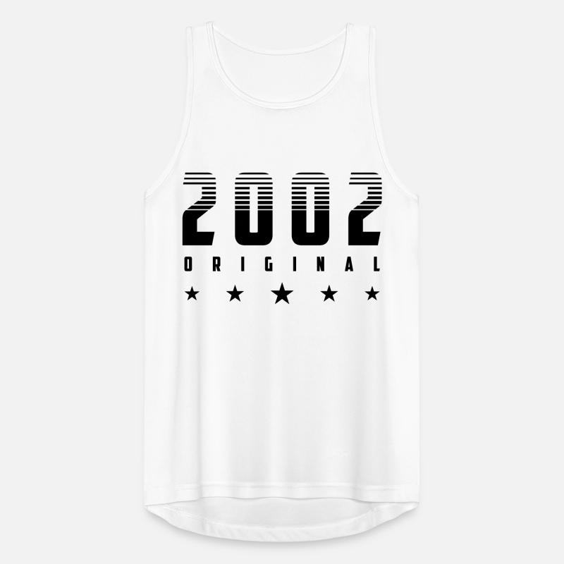 Original 2002 Année de naissance | Couleur modifiable Débardeur respirant Homme