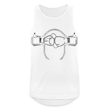 Boxer engine - Men's Breathable Tank Top - white - Front - Nick (188cm)