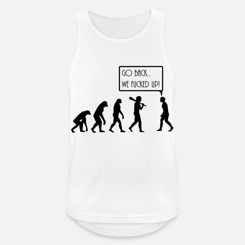 evolution - Men's Breathable Tank Top - white