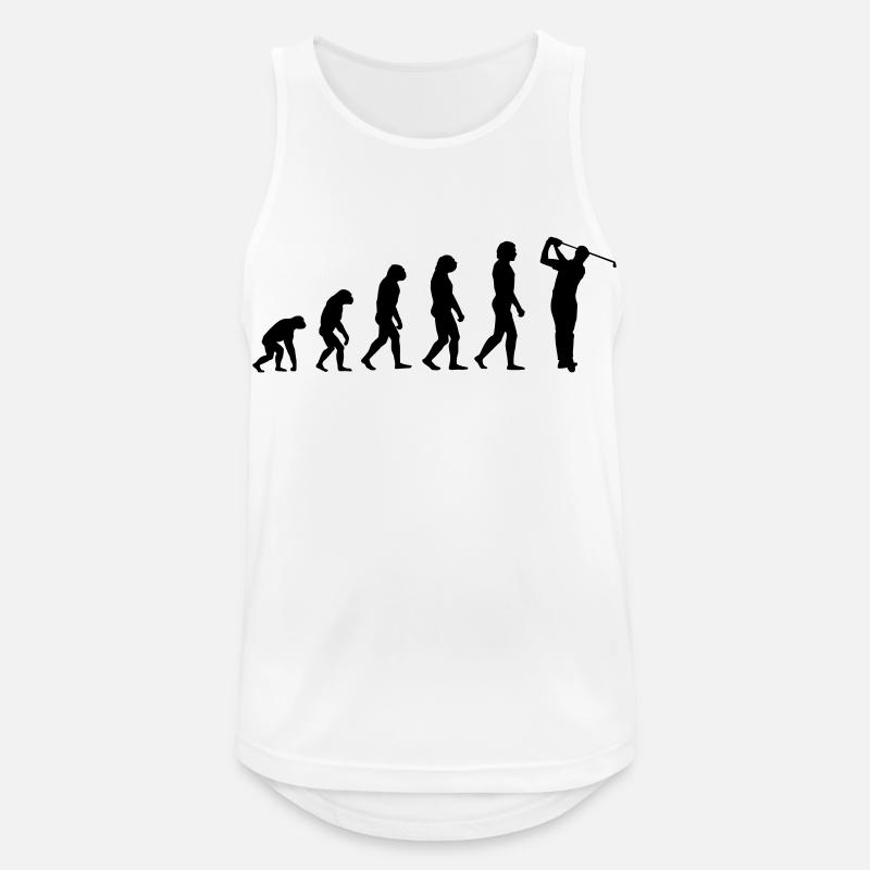 Golfer Evolution - Men's Breathable Tank Top - white