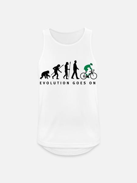 evolution_radfahrer_052012_d_3c - Männer Tank Top atmungsaktiv - Weiß