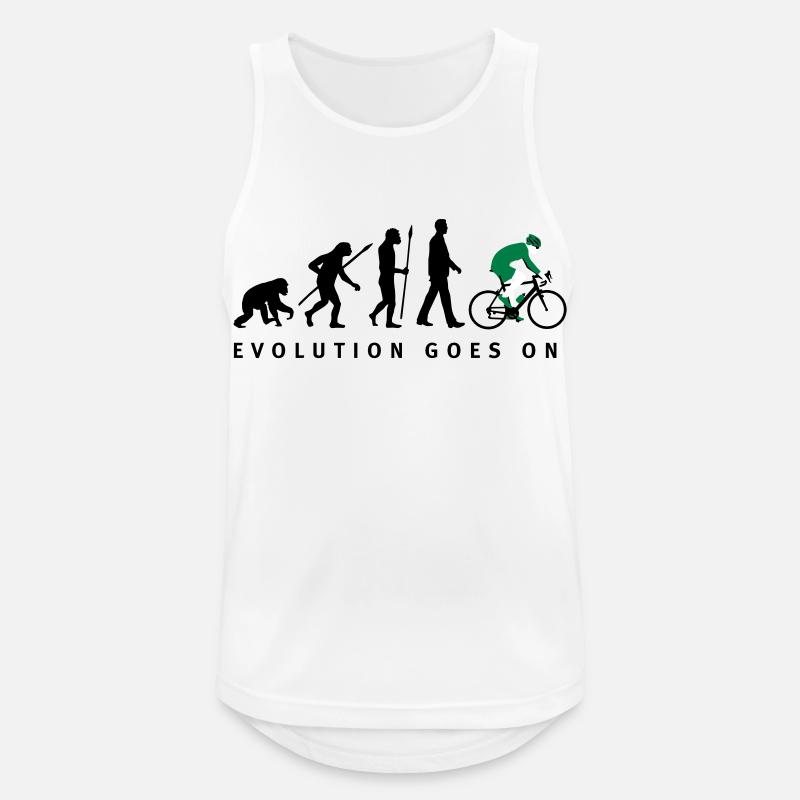 evolution_radfahrer_052012_d_3c - Männer Tank Top atmungsaktiv - Weiß