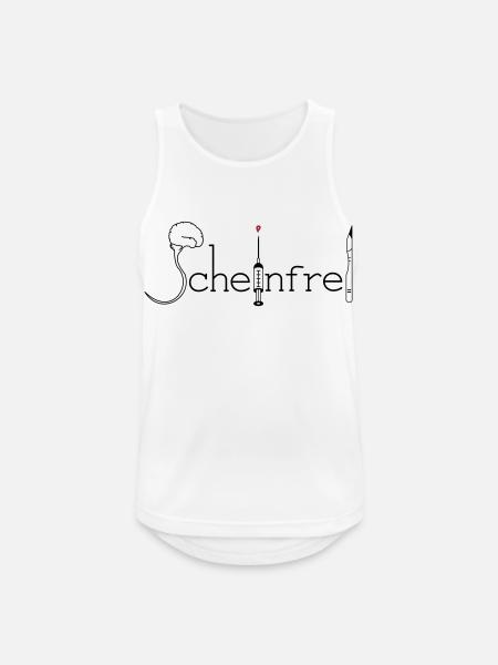 Scheinfrei - Männer Tank Top atmungsaktiv - Weiß