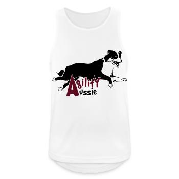 Agility Aussie - Männer Tank Top atmungsaktiv - Weiß - Vorne - Nick (188cm)