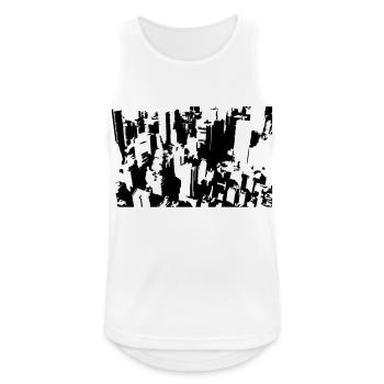 New New York - Men's Breathable Tank Top - white - Front - Nick (188cm)