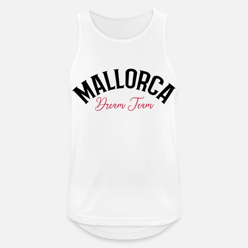 Mallorca Dream Team - Männer Tank Top atmungsaktiv - Weiß