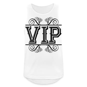 vip - Männer Tank Top atmungsaktiv - Weiß - Vorne - Nick (188cm)