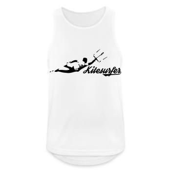 Freestyle Kitesurfer - Débardeur respirant Homme - blanc - Devant - Nick (188cm)