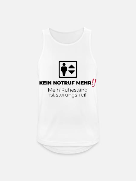 Kein Notruf mehr - Männer Tank Top atmungsaktiv - Weiß