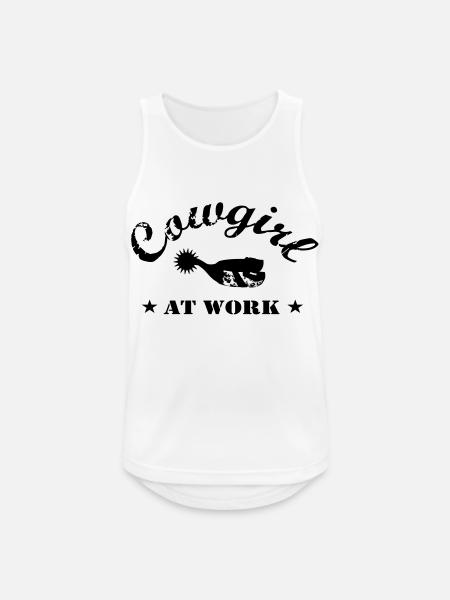 cowgirls_at_work - Männer Tank Top atmungsaktiv - Weiß
