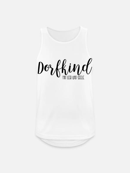 Dorfkind - Männer Tank Top atmungsaktiv - Weiß