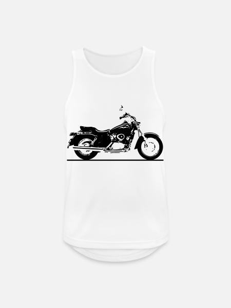 Chopper - Männer Tank Top atmungsaktiv - Weiß