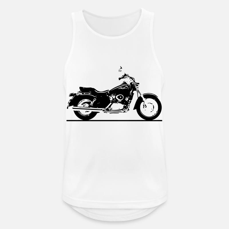 Chopper - Männer Tank Top atmungsaktiv - Weiß