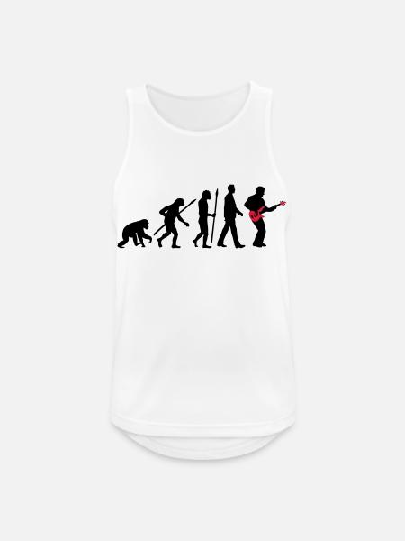 Evolution Basser 11_2017 - Männer Tank Top atmungsaktiv - Weiß