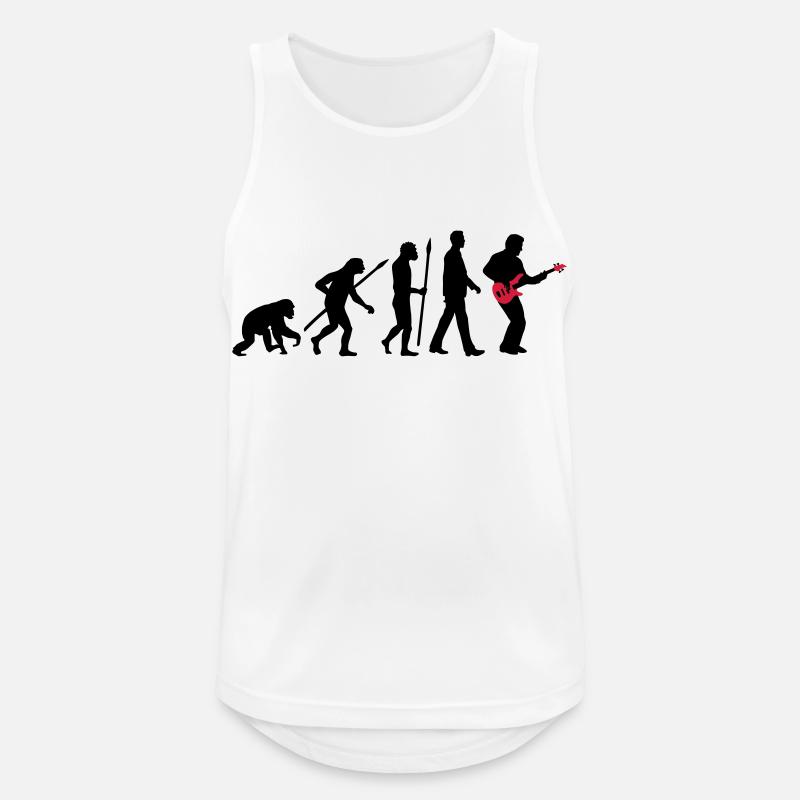 Evolution Basser 11_2017 - Männer Tank Top atmungsaktiv - Weiß