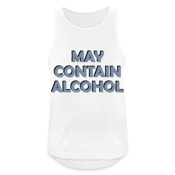 Blurry May contain alcohol - Men's Breathable Tank Top - white - Front - Nick (188cm)