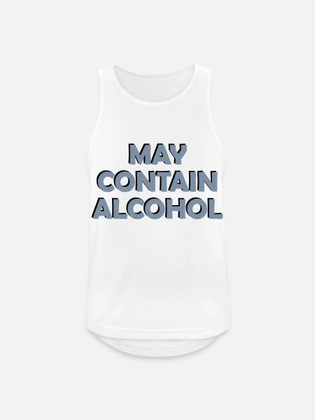 Blurry May contain alcohol - Men's Breathable Tank Top - white