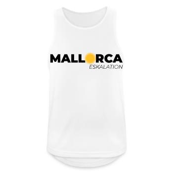 Mallorca Eskalation - Männer Tank Top atmungsaktiv - Weiß - Vorne - Nick (188cm)