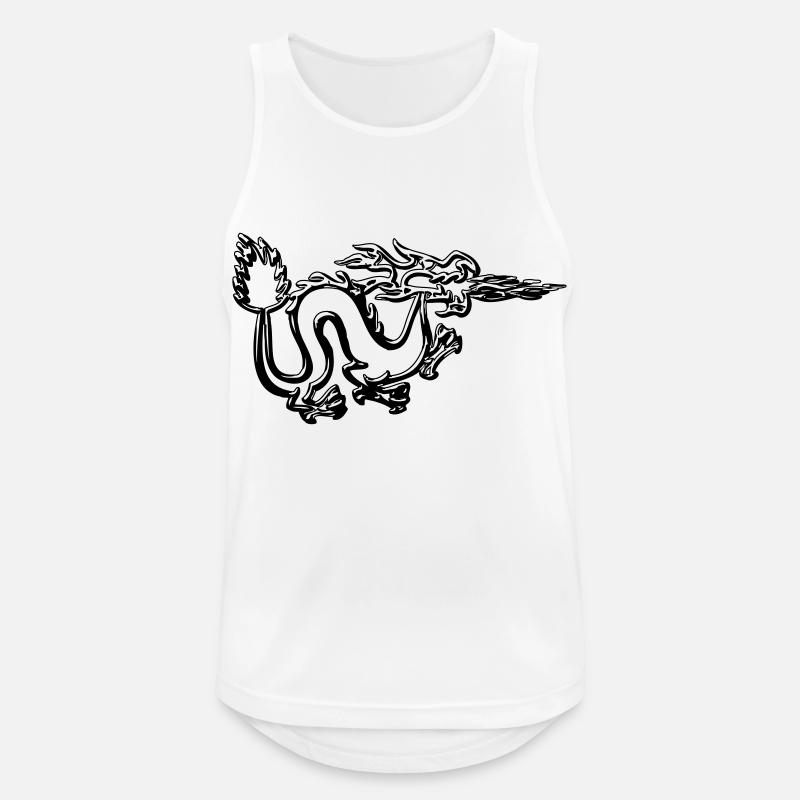 Drachen symbol - Männer Tank Top atmungsaktiv - Weiß