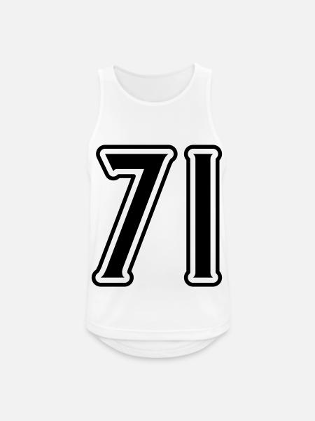 71 Number Symbol - Men's Breathable Tank Top - white