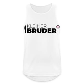Kleiner Bruder - Männer Tank Top atmungsaktiv - Weiß - Vorne - Nick (188cm)