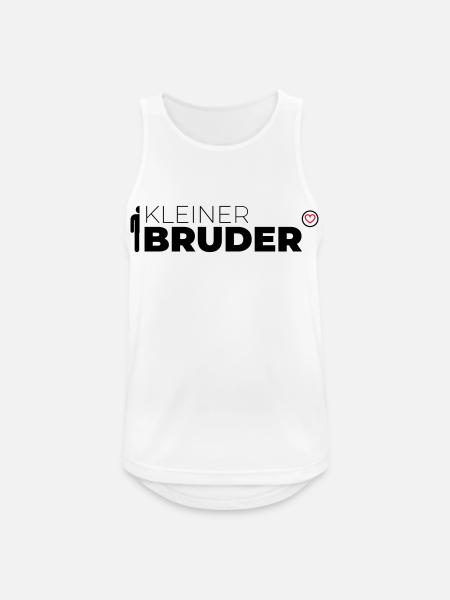 Kleiner Bruder - Männer Tank Top atmungsaktiv - Weiß