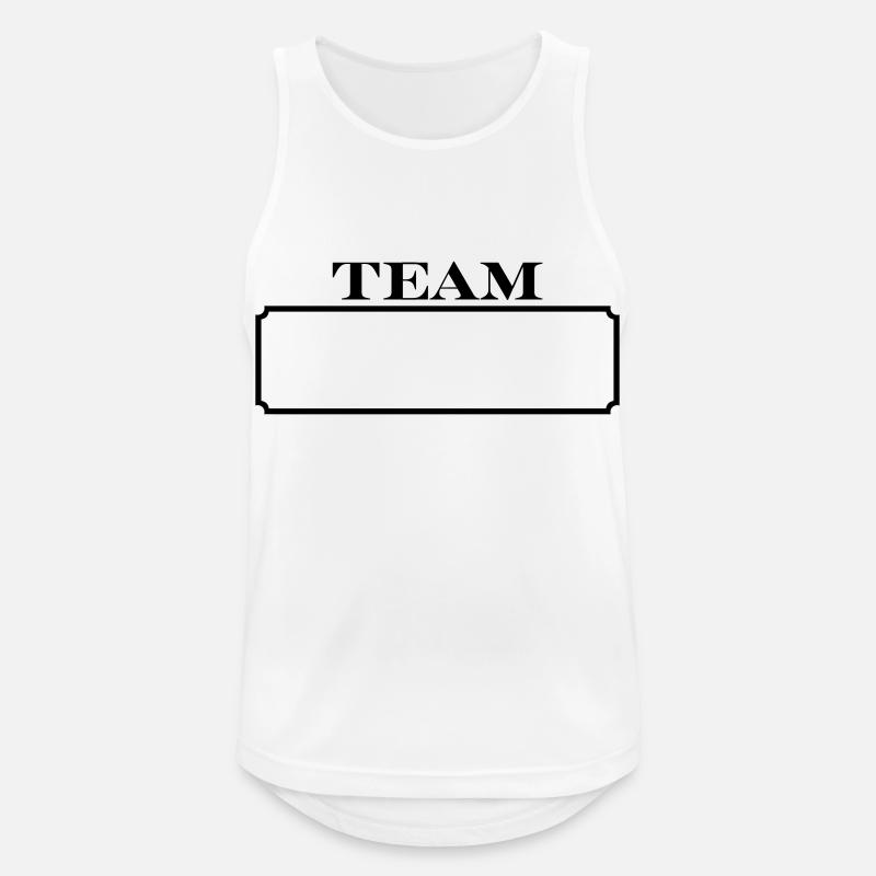 Team - Insert your text - Men's Breathable Tank Top - white