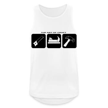 Craftsman Tool Marteau Tournevis Craft - Débardeur respirant Homme - blanc - Devant - Nick (188cm)