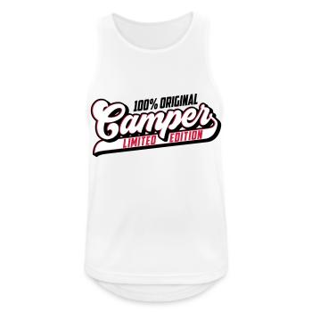 100% Original Camper Limited | Farben änderbar - Männer Tank Top atmungsaktiv - Weiß - Vorne - Nick (188cm)