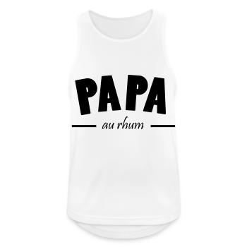 papa au rhum - Débardeur respirant Homme - blanc - Devant - Nick (188cm)