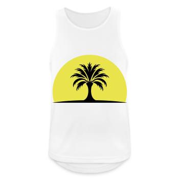 Île Sun Palm - Débardeur respirant Homme - blanc - Devant - Nick (188cm)