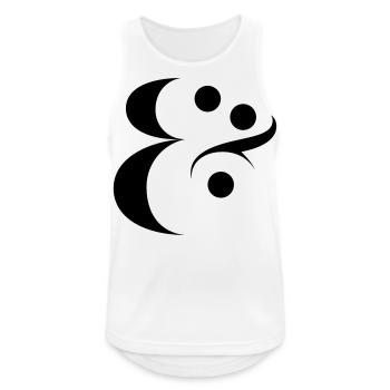 Ampersand - Men's Breathable Tank Top - white - Front - Nick (188cm)